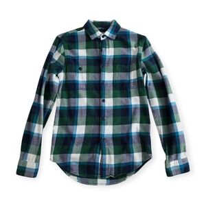 Express Men's Flannel Long Sleeve Button Down Shirt Top
